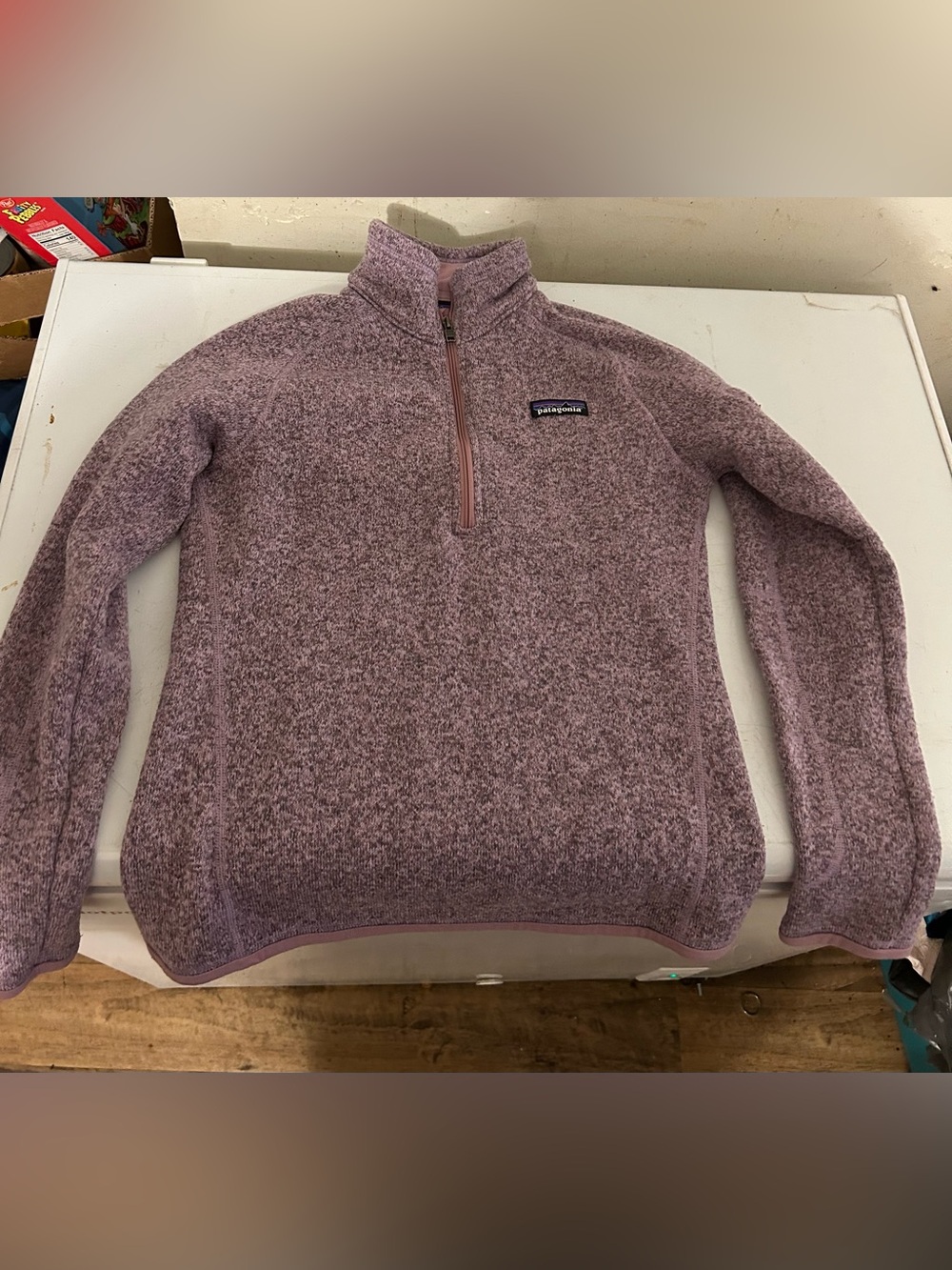 Patagonia Women's Half-Zip Sweater - Mauve Purple